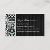 Mint Zebra Mode Consultant Visitekaartje (Achterkant)