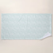 Mint Zebra Print Stripes Strandlaken (Voorkant)