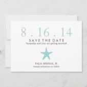 Mint Zeester Trouw Save the Date Kaart (Voorkant)