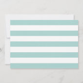 Mint Zeester Trouw Save the Date Kaart (Achterkant)