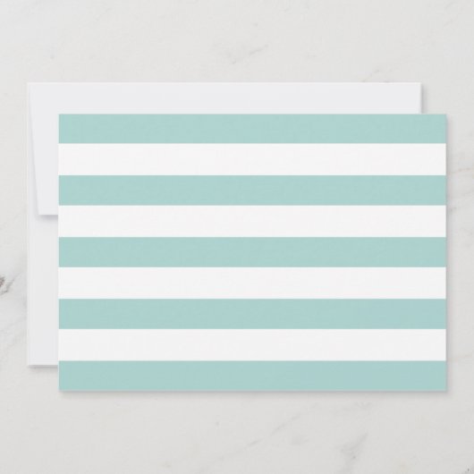 Mint Zeester Trouw Save the Date Kaart (Achterkant)