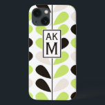 Mint & Zwart Bloemen Patroon iPad Mini Case<br><div class="desc">iPad case met mint,  zwart en beige bloemmotief. Andere kleuren en soortgelijke items zijn beschikbaar in mijn winkel.</div>
