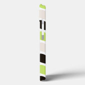 Mint & Zwart Bloemen Patroon iPad Mini Case (Achterkant / Links)