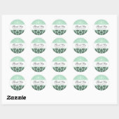 Mint & Zwart Damast w / Wit Bruiloft Favor Labels (Vel)