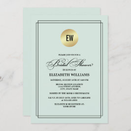 Mint | Zwart Elegant Minimalistisch Vrijgezellenfe Kaart