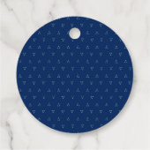 Mintblauw & Marineblauw | Moderne babyshower dank Bedankjes Labels (Achterkant)