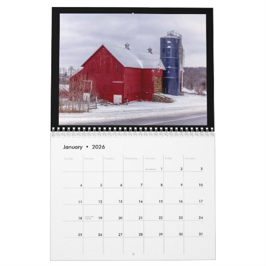 MinterPhotography-12 months in Central NY Calendar Kalender (Jan 2026)