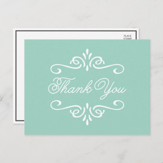  mintgroen | Afstuderen dank u Briefkaart (Voorkant / Achterkant)