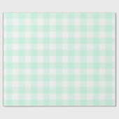 Mintgroen buffelcontrolepatroon cadeaupapier (Vlak)