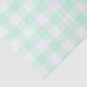 Mintgroen buffelcontrolepatroon tissuepapier (Detail)