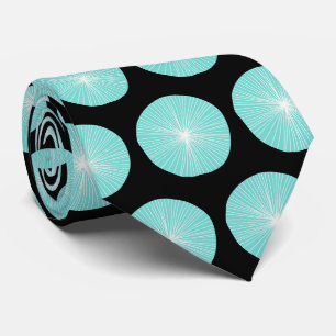 Mintgroen en zwart retro stijl stropdas