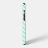 Mintgroene chevron patroon iPhone 5C hoesje iPhone 12 Hoesje (Linkerkant)