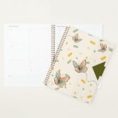 Mintgroene esthetische vlinder planner notitieboek (Display)
