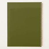 Mintgroene esthetische vlinder planner notitieboek (Achterkant)