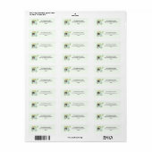 Mintgroene Ijsauto Verjaardag Etiket (Full Sheet)