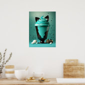 Mintgroene IJscrème Delight Muur Kunstprint – Aest Poster (Keuken)