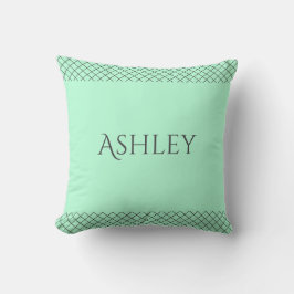 Mintgroene Labrador Retriever aangepaste match Kussen