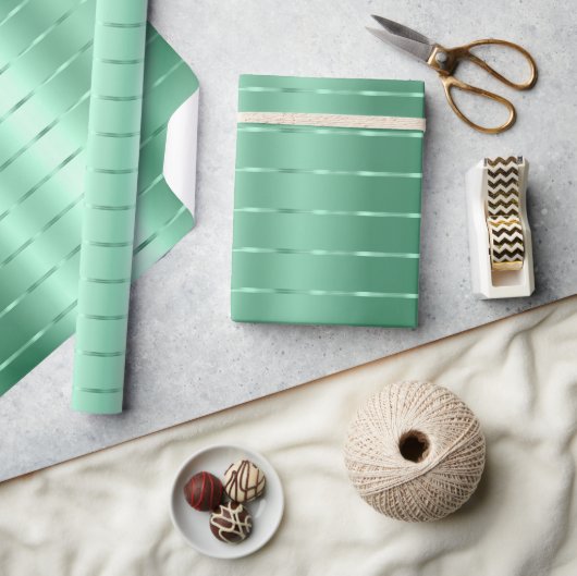 Mintgroene linten strik bruidsdouche cadeaupapier (Crafts)