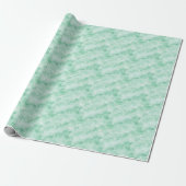 Mintgroene marmer cadeaupapier (Uitgerold)