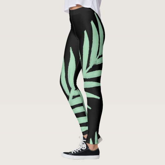 mintgroene palm leggings (Links)