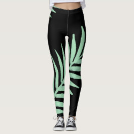 mintgroene palm leggings