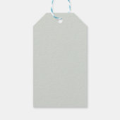 Mintgroene Parijse Eiffeltoren Bruidsuitnodiging Cadeaulabel (Achterkant)