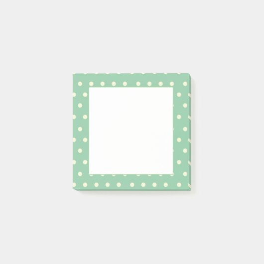 Mintgroene Stippen Aanpasbaar Post-it® Notes (Voorkant)