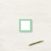 Mintgroene Stippen Aanpasbaar Post-it® Notes (Op bureau)