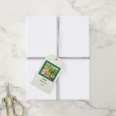 Mintgroene Welzijn & Zelfzorg Cadeaulabel (Met Touw)