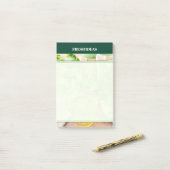 Mintgroene Welzijn & Zelfzorg Post-it® Notes (Op bureau)