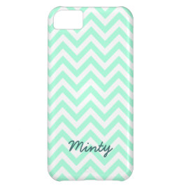 Mintig groen chevron patroon iPhone 5C case