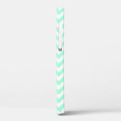 Mintig groen chevron patroon iPhone 5C case (Achterkant / Links)