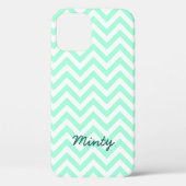 Mintig groen chevron patroon iPhone 5C case (Achterkant)