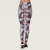 Mintogreen AI-kunst Leggings (Achterkant)