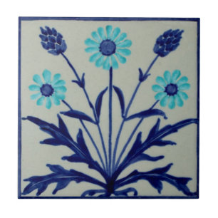 Minton Arts & Crafts Wm Morris Style Repro 1890 Tegeltje