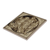 Minton Biblical "Finding Moses" Repro John Moyr Tegeltje (Zijkant)