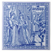 Minton Cinderella Series Reproduction Tile c.1880 Tegeltje (Voorkant)