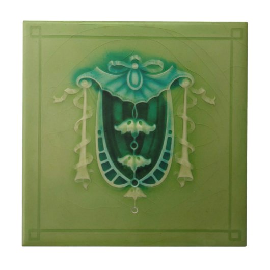 Minton Faux Relief Neoclassieke Repro Ceramic Tile Tegeltje (Voorkant)