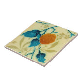 Minton Oranje Fruit Branch Majolica c1900 Repro Tegeltje (Zijkant)