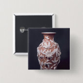 Minton Parian Ware vase, 1894 Vierkante Button 5,1 Cm (Voorkant /achterkant)