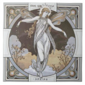 Minton Reproduction Zare Seasonal "Spring" Tile Tegeltje (Voorkant)