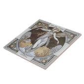 Minton Reproduction Zare Seasonal "Spring" Tile Tegeltje (Zijkant)