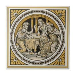 Minton Shakespeare Othello Tile van John Moyr Smit Tegeltje