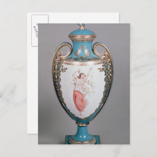 Minton vase, 1862 briefkaart (Voorkant / Achterkant)