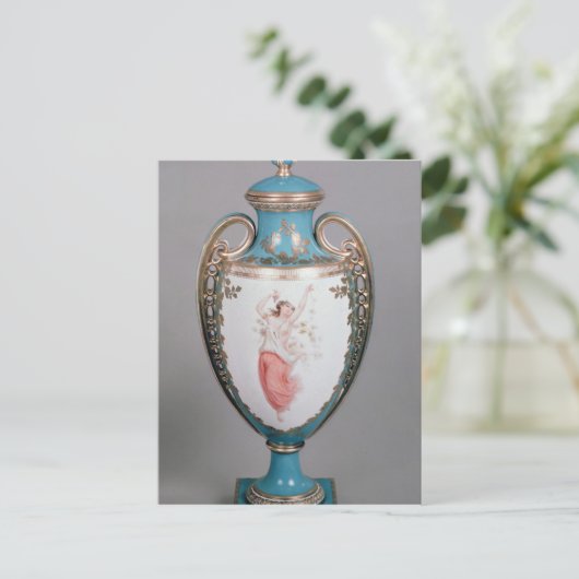 Minton vase, 1862 briefkaart (Staand voorkant)