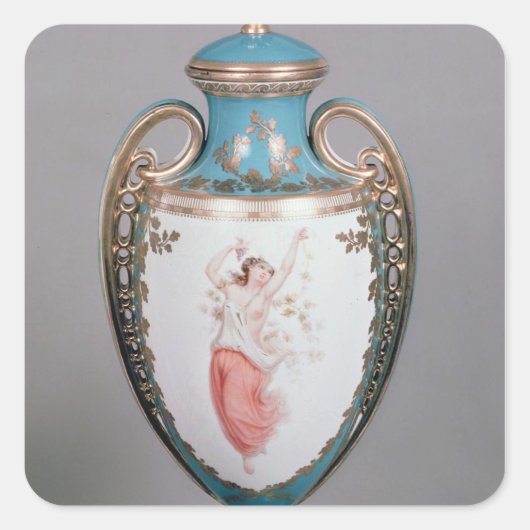 Minton vase, 1862 vierkante sticker (Voorkant)