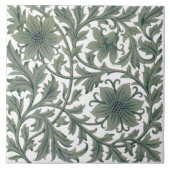 Minton Wm Morris Style Repro 1890s Tile on White Tegeltje (Voorkant)