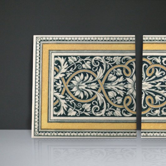 Mintons UK Klassiek Grieks Bloemen Patroon Tegeltje