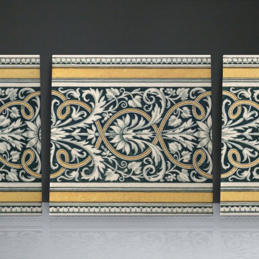 Mintons UK Klassiek Grieks Bloemen Patroon Tegeltje