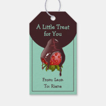 Mints Chocolade Bedekte Aardbei Een Klein Cadeautj